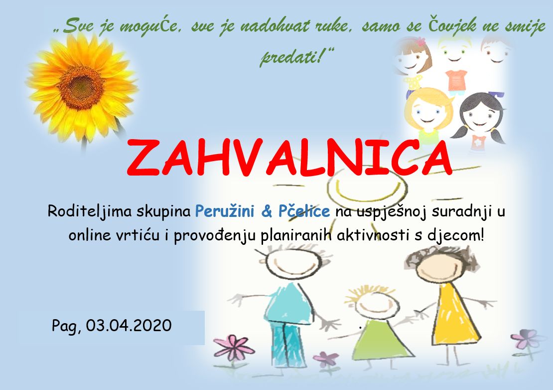 zahvalnica